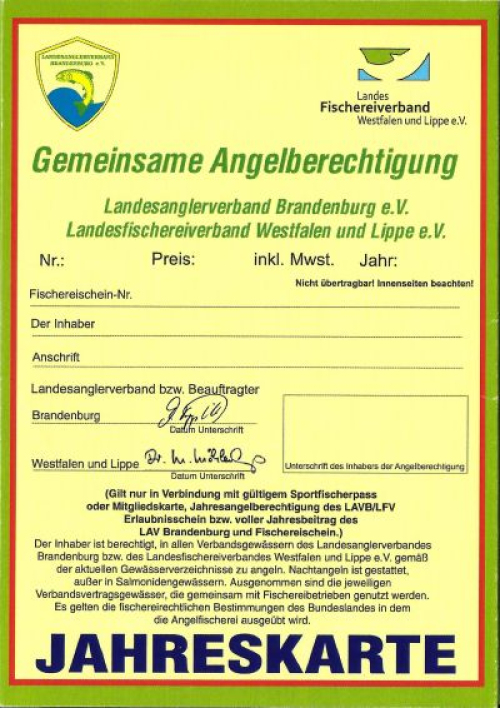Jahreskarte Brandenburg Jahreskarte Brandenburg