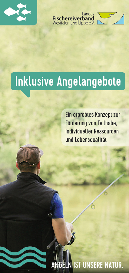 Titelblatt des LFV-Flyers zum inklusiven Angeln