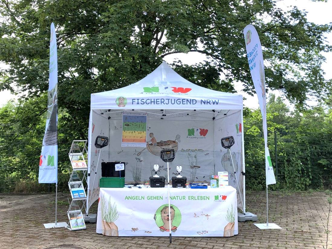 Ein Pavillon der Fischerjugend