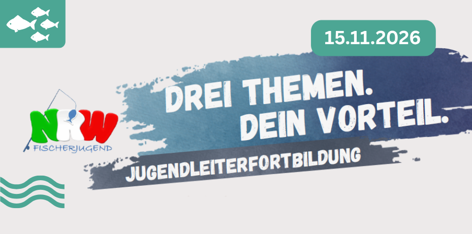 Banner zur Jugendleitungsfortbildung der Fischerjugend NRW